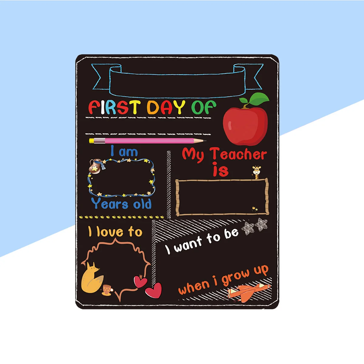 Small Blackboard Child Office Decor Dry Erase Wooden Home Decoration Practical Message