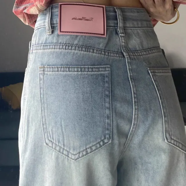 Jean Baggy à jambes larges pour femmes, Vintage Y2K Punk, taille basse, pantalon en Denim ample, Streetwear, mode Trashy, Long pantalon patineur 5