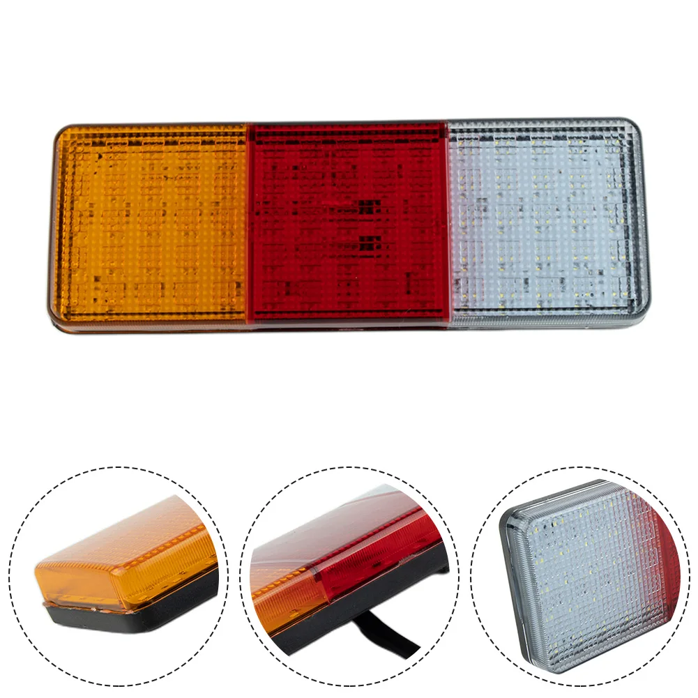 

Accessories Tail Light Part 75LED Lamp Truck 12V DC Bus Car Indicator Rectangle Removable Super Bright Trailer