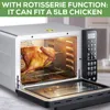 25-Quart Air Fryer Oven & Professional Dehydrator ,Fits 12-Inch Pizza, 11 Accessories and Stainless Steel 6