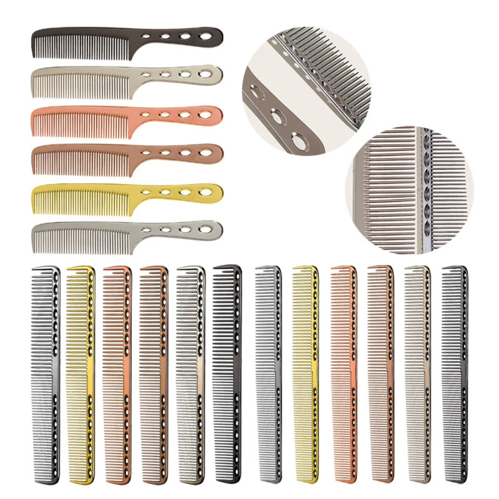 Space Aluminuml Hair Comb Pro Hairdressing Combs расческа для волос Hair Cutting Dying Hair Brush Barber Tools Salon Accessaries