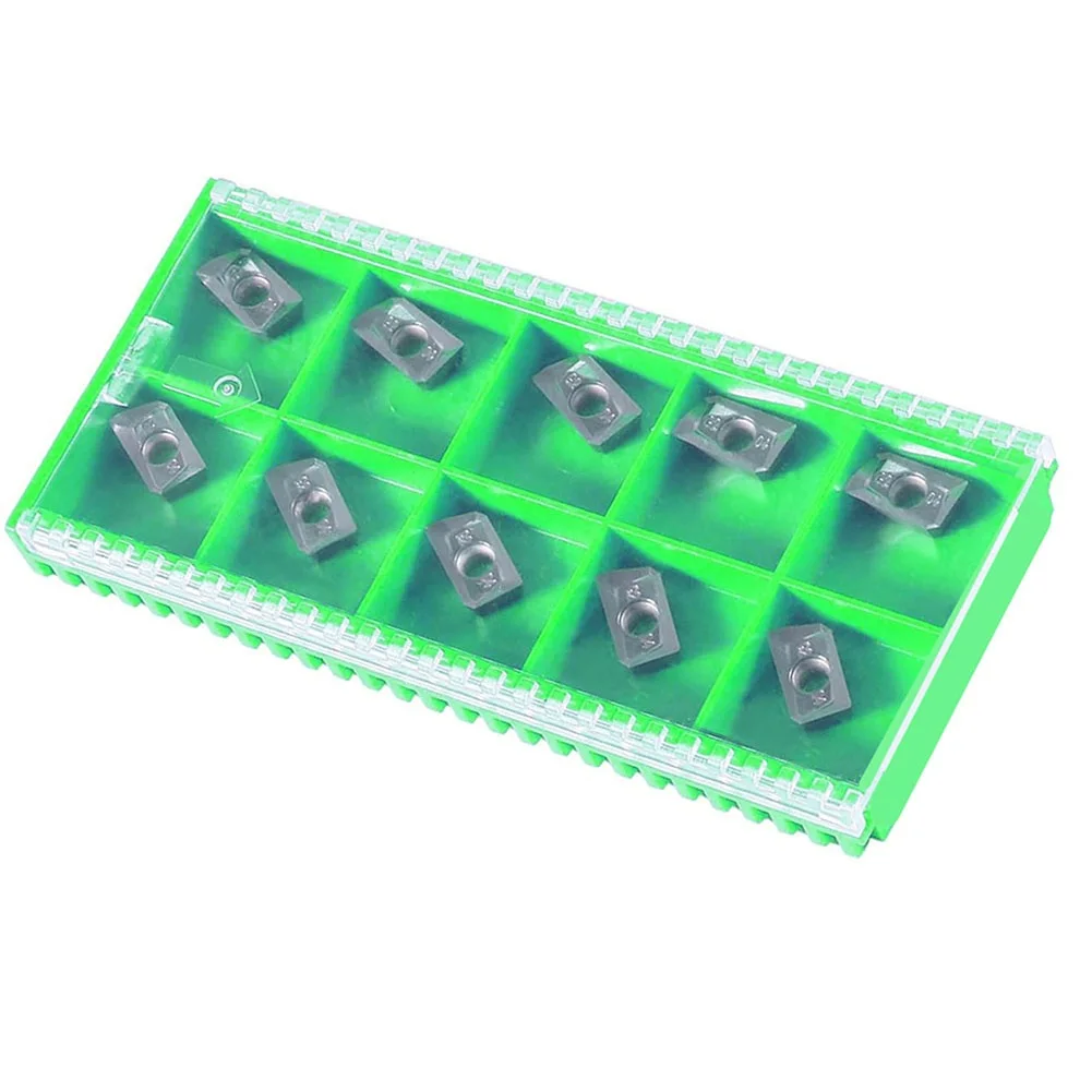 

10 Pcs Carbide Inserts Apkt11t308-Lh Carbide Inserts For Machining Aluminum 0.110" Hole For Indexable Face Mill Cnc Tool Parts