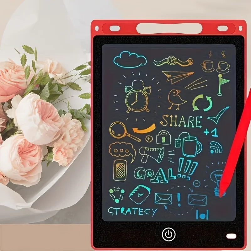1개 8.5인치 LCD 쓰기 태블릿 - 전자 드로잉 보드 및 낙서 보드, 사무실 사용에 적합, 학생 초안용 쉽게 지울 수 있는 쓰기 보드