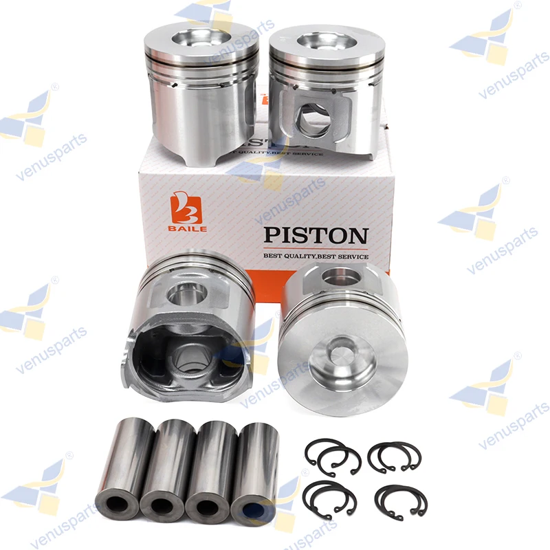 

4TNV98 16V Piston With Pin Lock + Clip 4-cylinder For Yanmar Engine YM129907-22090 98*2HK+2+3
