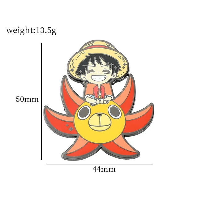 Japan Anime One Piece Series Enamel Pins Collect Piece Monkey D