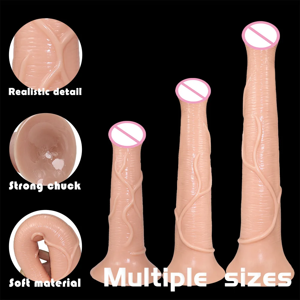 Pênis de Cavalo YOCY Silicone Com Ventosa Colorido