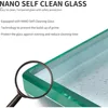 Shower Semi-Framed Glass Panel, Shower Screen, 5/16" (8mm) Tempered Glass Shower Door, Fit for Walk-in Bathroom, Matte Black 5