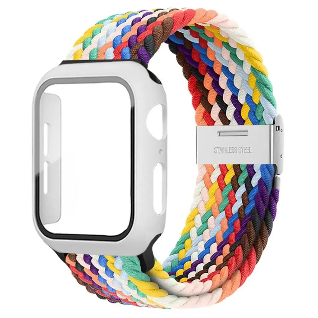 Enhanced Nylon Strap and Protective Case with Elastic Braided Band