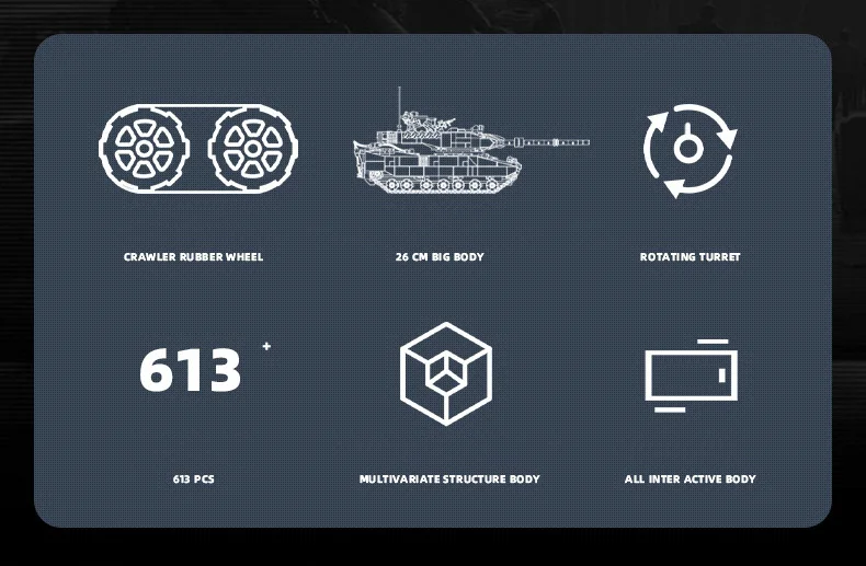 Moderne Militär-Bausteine Russland T14 Armata Hauptkampfpanzer Batisbricks Block Fahrzeug Armee Figuren Spielzeug als Geschenk – Detail 3