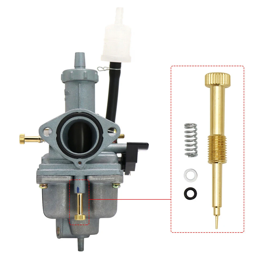 Vis de réglage carburateur S3 ralenti + air + ressorts bleu