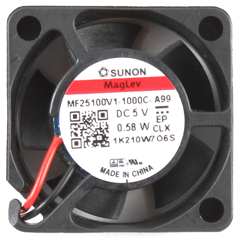 

SUNON MF25100V1-1000C-A99 DC 5V 0,58 W 25x25x10mm 2-проводной Вентилятор охлаждения сервера