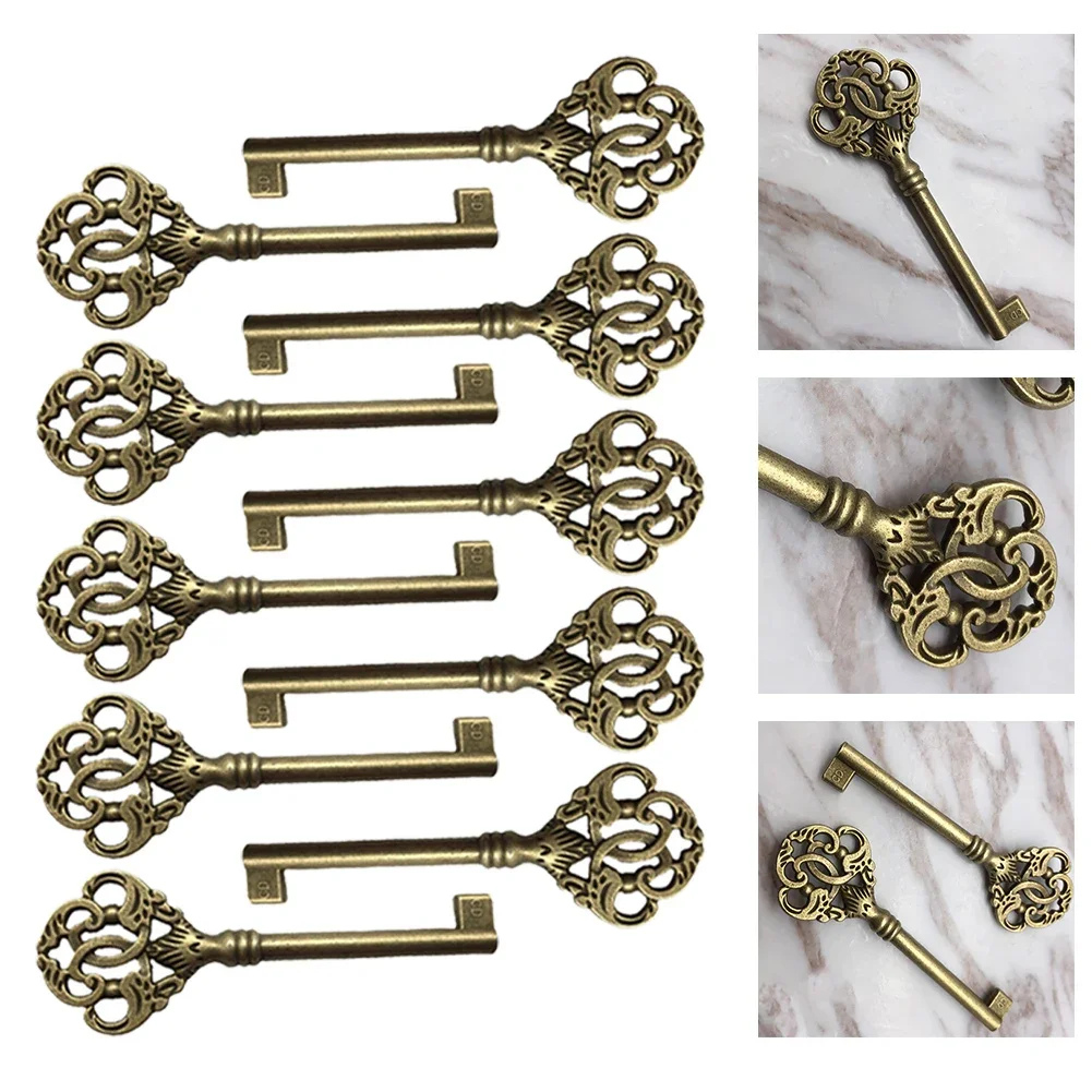 Keys For Furniture Cabinet Vintage Style Easy Installation 10pc