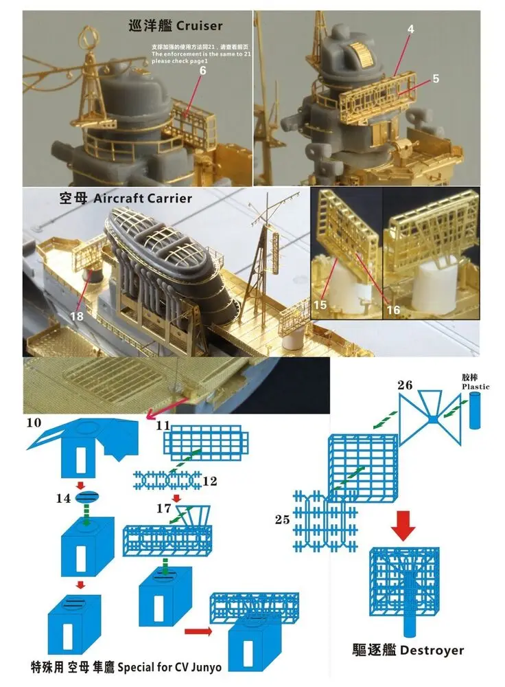 선박용 레이더 포토 에칭, 파이브 스타 FS710302, 1/700 2 차 대전 IJN 타입 21