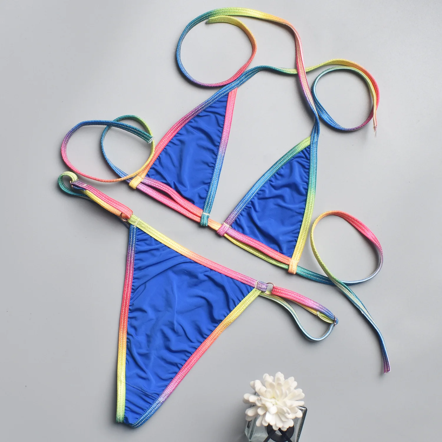 Set bikini sexy donna in mesh trasparente completo intimo_voghion.com