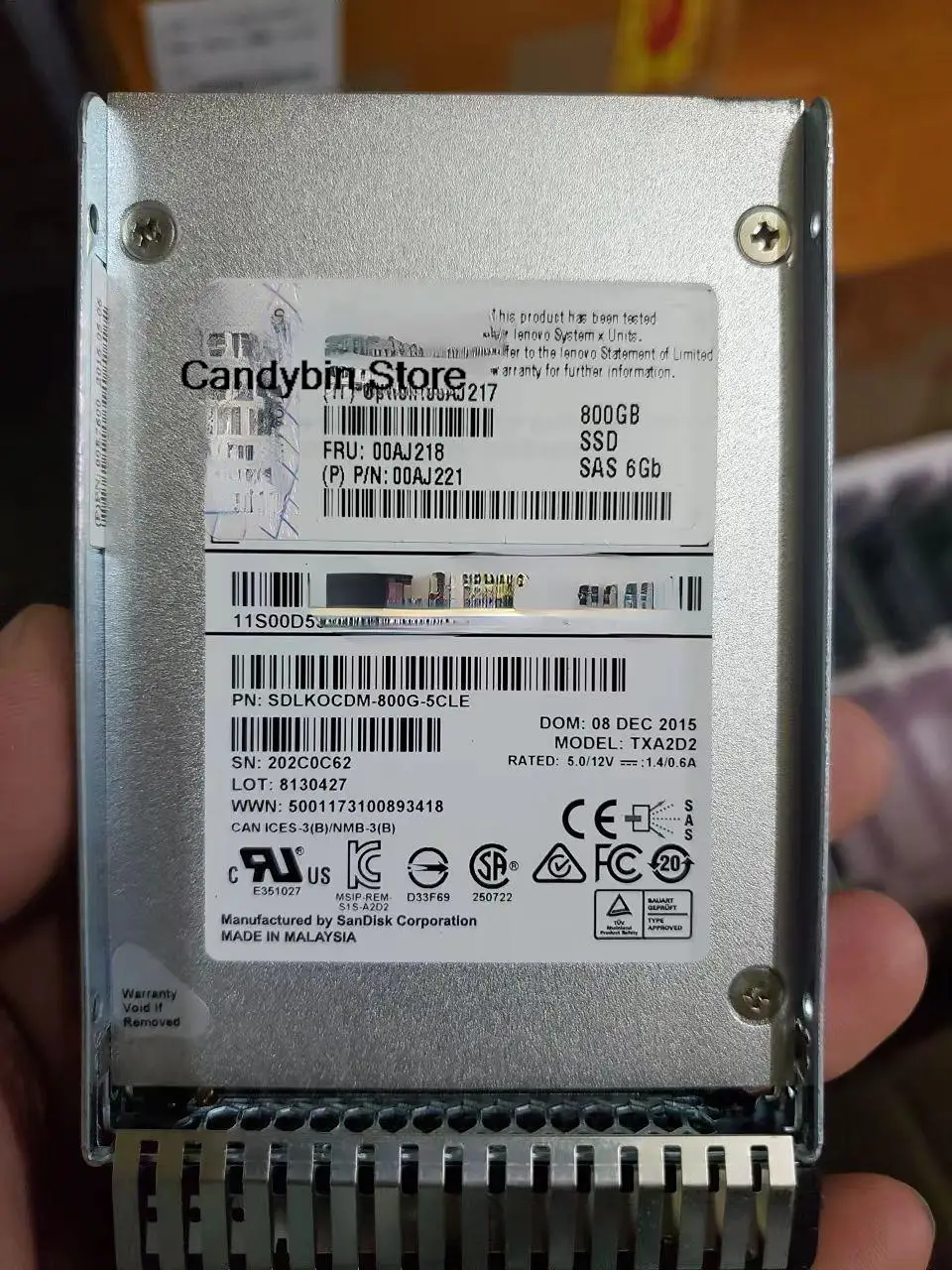 For X3650 M5 X3550 M5 X3850 X5 X6 SSD 800G SAS SSD