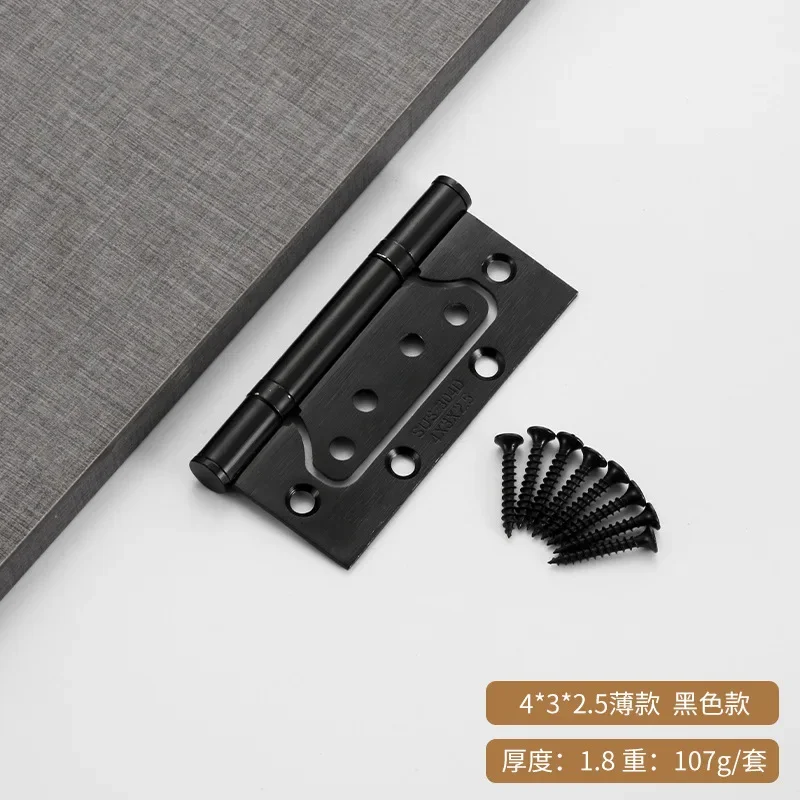 Stainless Steel Hinge for Bedroom Bathroom Wooden Door 4 Inches 5 Inches