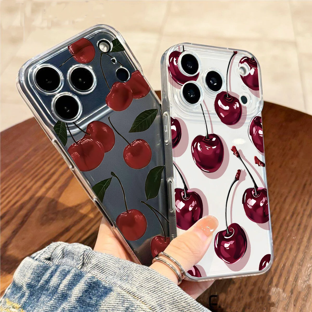 Red Cherry Transparent Phone Case Cover