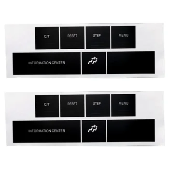 Adesivi Decorativi per Pulsanti di Controllo e Menu di Reset dell'Auto, Compatibili con CHRYSLER, JEEP e CHEROKEE 2005-2009