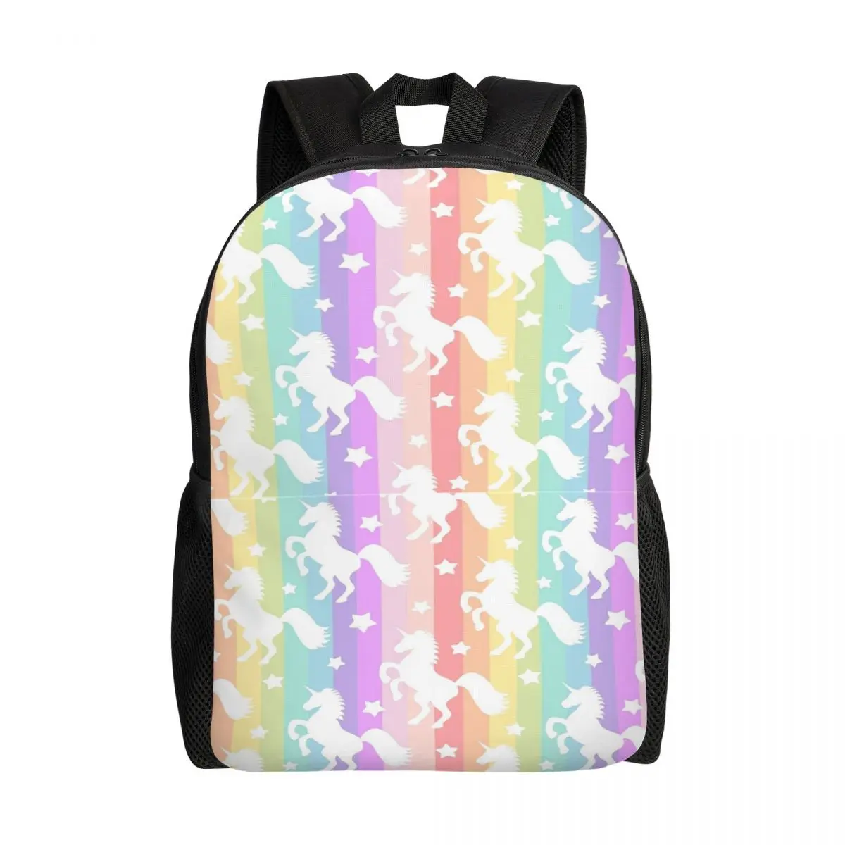 

Colourful Unicorn 3D Printing Backpacks for Girls Boys Animal College School Travel Bags Men Women Bookbag Fits 15 Inch Laptop