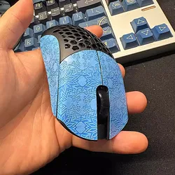 Ultraglide Mouse Anti - Slip Sticker Set - Non - Slip, Anti - Sweat, Ultrathin Snowflake Design (S BLUE Snowflake)