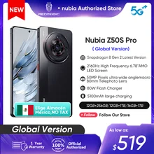 Nubia Z50S Pro 5G Global Version 120Hz AMOLED flexible Latest Version Snapdragon 8 Gen 2 Latest 50MP Dual Camera 80W Fast Charge