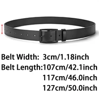 New Luxury Belt for Men PU Leather Belt Metal Pin Buckle High Quality Famous Brand Designer Waist Strap Belt for Jeans Plus Size 2