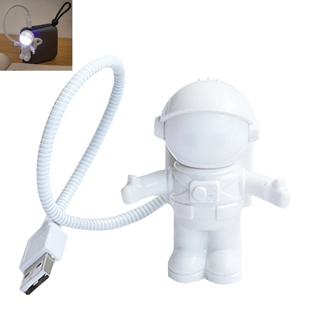 USB Night Light LED Astronaut Lamp Desk Lamp Flexible LED Nightlight 5V Reading Table Light Space Man Decoration Lamp For Laptop dinosaur lamp