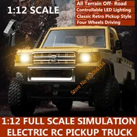 1:12 Full Scale 4WD Climbing Vehicle RC Off-Road Truck Model 2.4G  Controller Lighting High Speed Off Road Remote Control Truck 1