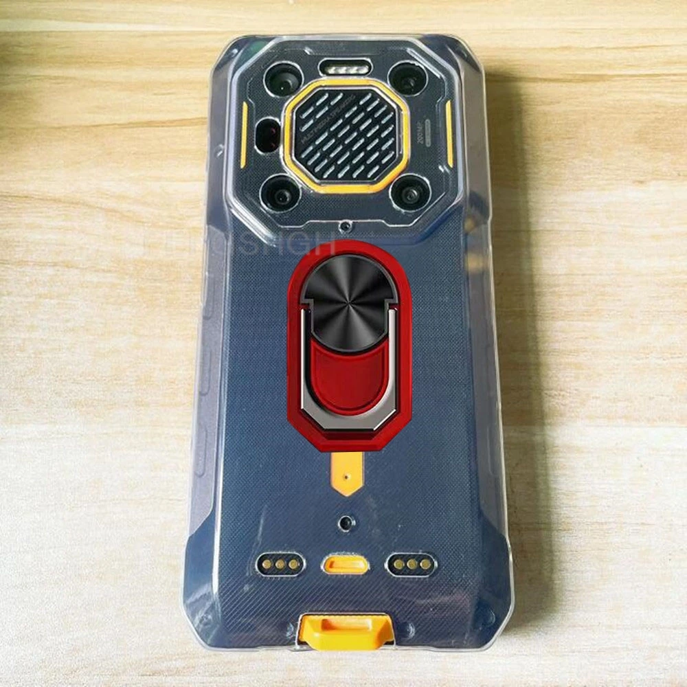 Rugged Back Ring Holder Phone Case - TPU Soft Silicone Cover