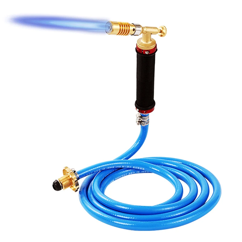 Torch Kit Gas Welding Torch Liquefied Gas Burner Gun With 2.5M Hose For