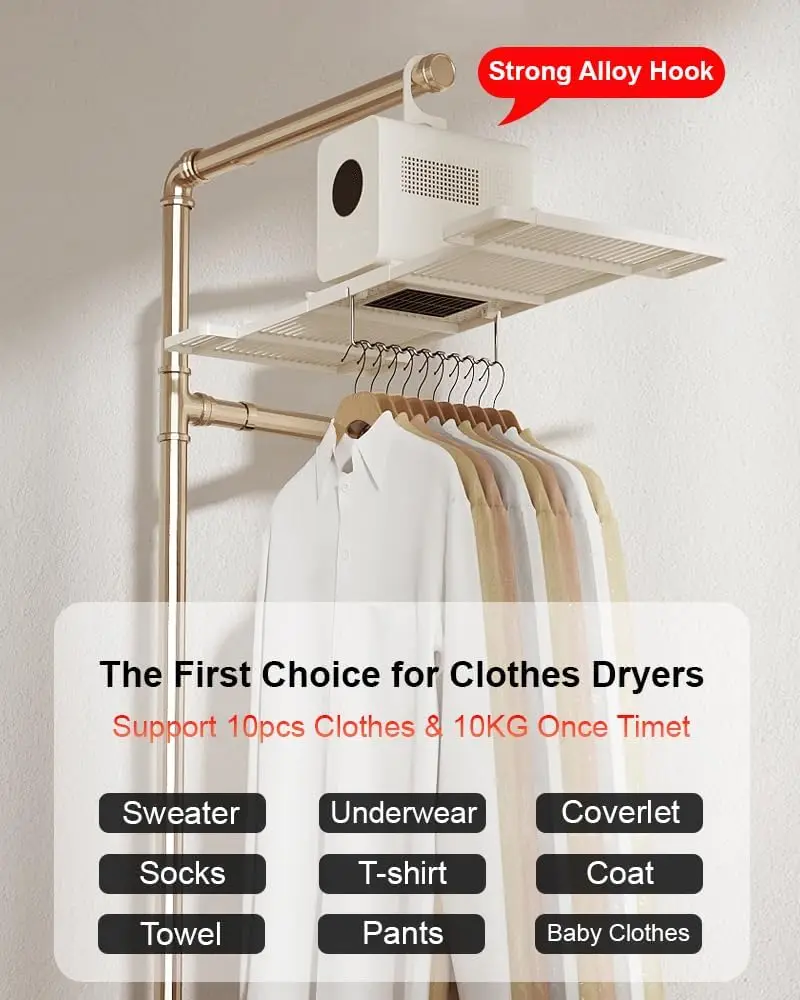 Portable Clothes Dryer 850W Travel Mini Dryer for Clothes Foldable Portable Machine for Apartments RV Home Small Compact