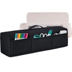 Premium Dust Protective Cover for Cricut Machines - Durable Fabric Kit for Die Cut Protection (Black)