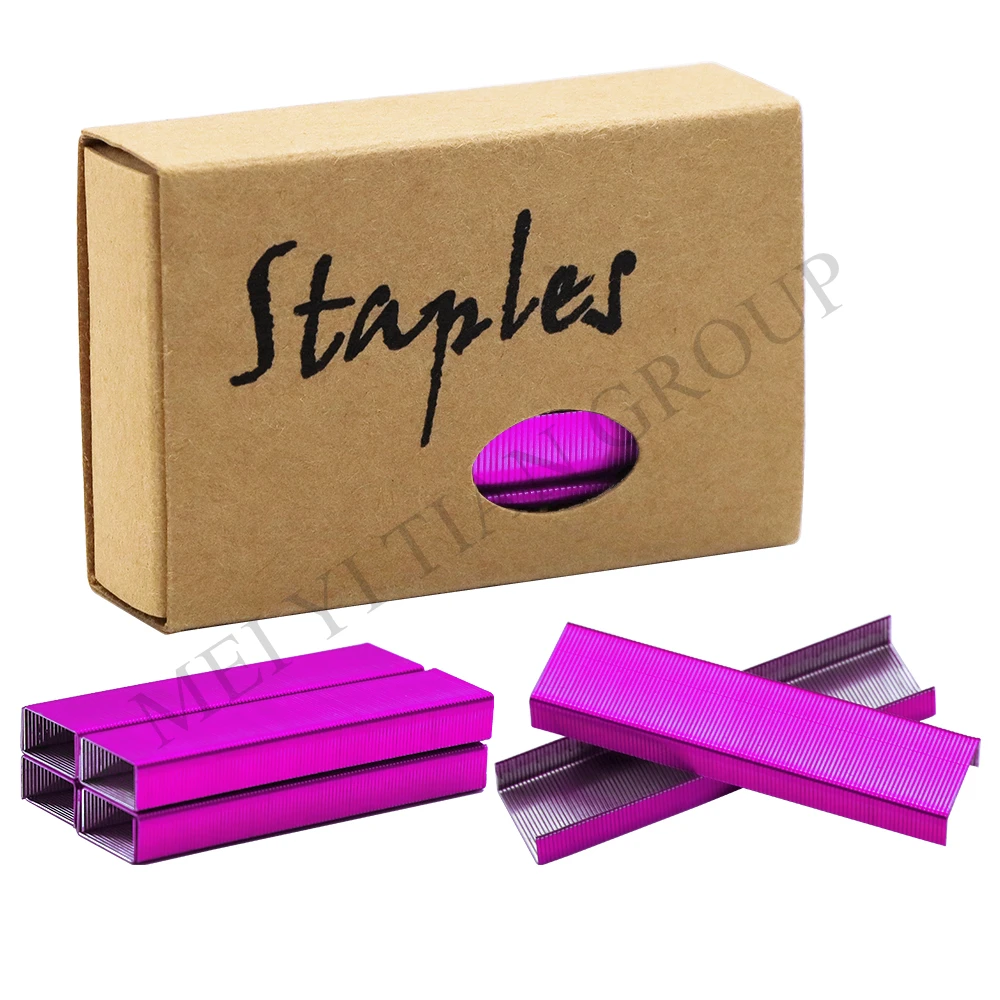 Rose Red Staples Standard Stapler Staples Refill 26 6 Size 950 Staples Per Box For Office 