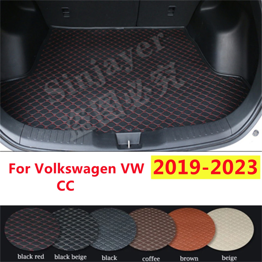 

SJ коврик для багажника автомобиля на заказ подходит для Volkswagen VW CC 2023 2022 2021 2020 2019 год Автомобильный задний загрузочный лоток для ковра