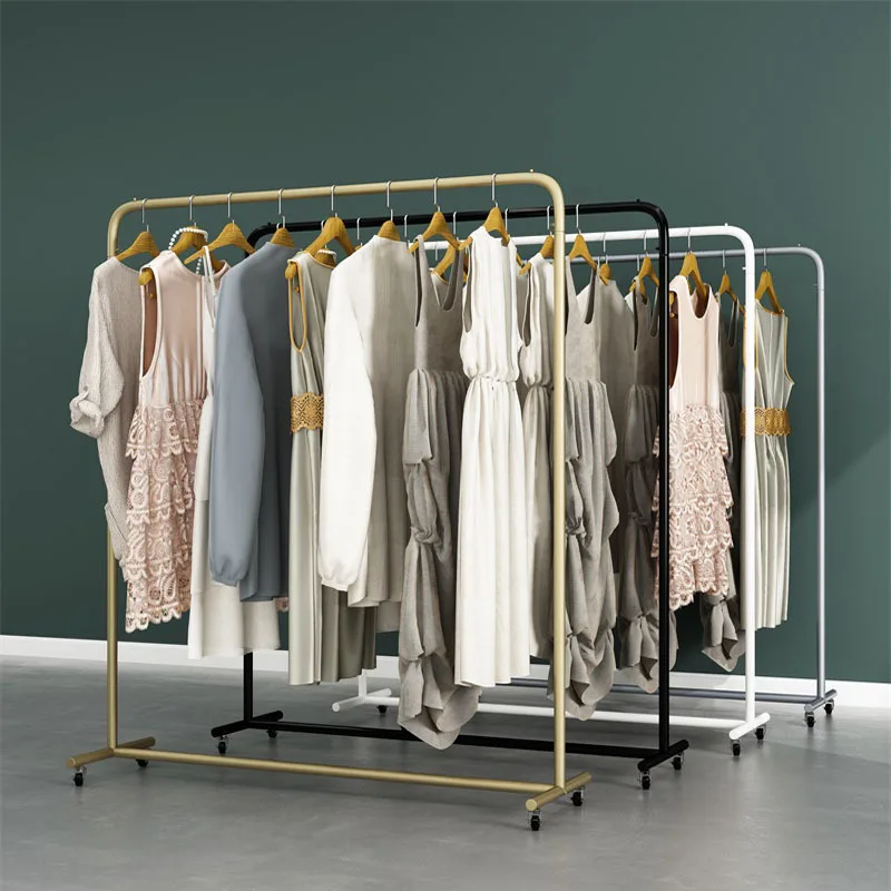 

Custom High Standard Clothing Stand Metal Garment Display Rack Retail Clothing Display Racks