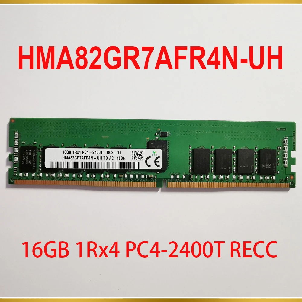 1 Pcs For SK Hynix RAM 16GB 1Rx4 PC4 2400T RECC Memory DDR4 2400 HMA82GR7AFR4N UH