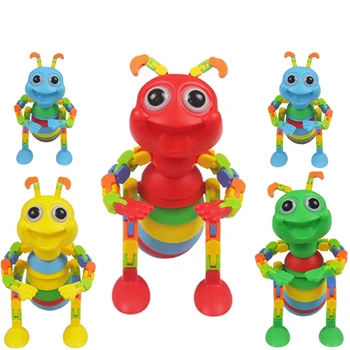 Children's toys 3D color sensory slugs stress relieving toys creative twist caterpillar ant toys anxiety stress relieving  toys
