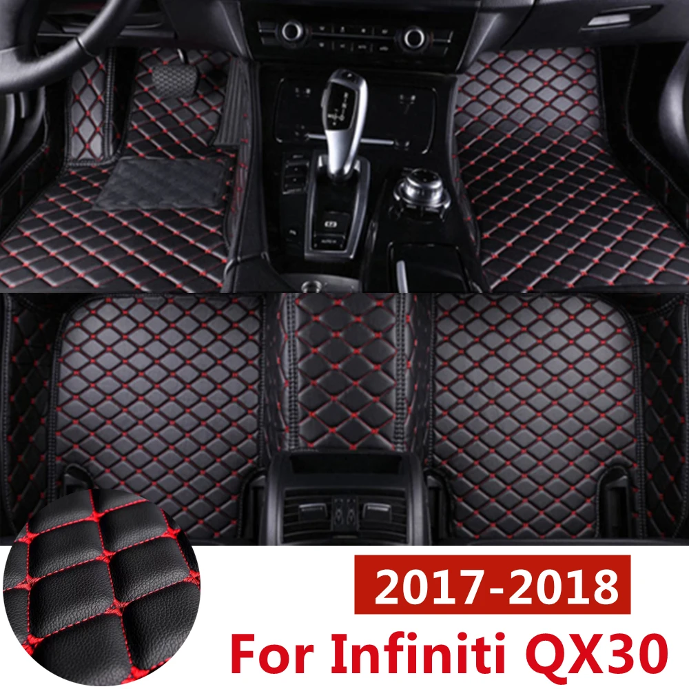 

SJ полный набор на заказ, подходит для Infiniti QX30 2017 2018 год, автомобильные коврики, передняя и задняя половинная подкладка, Стайлинг, автозапчасти, коврик