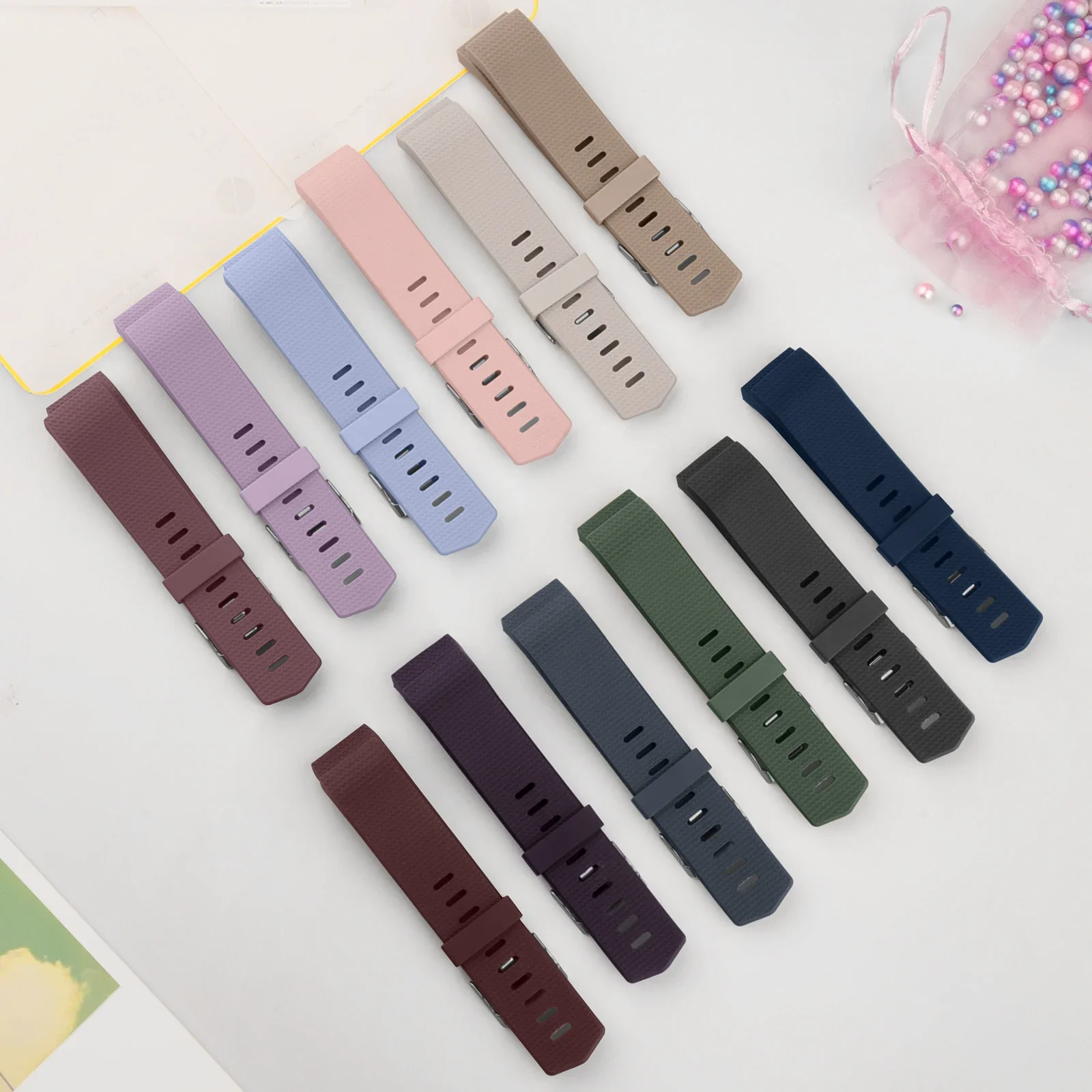 Cinturino Sportivo In Silicone Per Fitbit Charge 2 – Regolabile, Morbido E Resistente (Taglia Piccola/Grande, Senza Orologio)