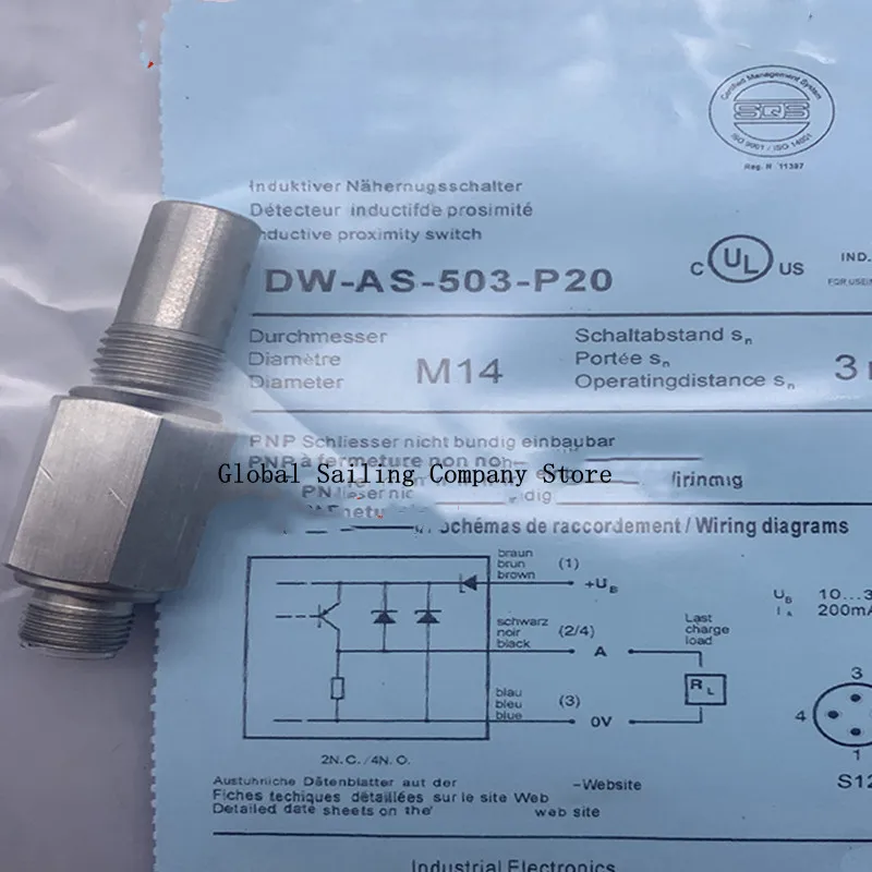 

New high pressure resistant proximity switch DW-AS-503-P20 DW-AS-501-P20