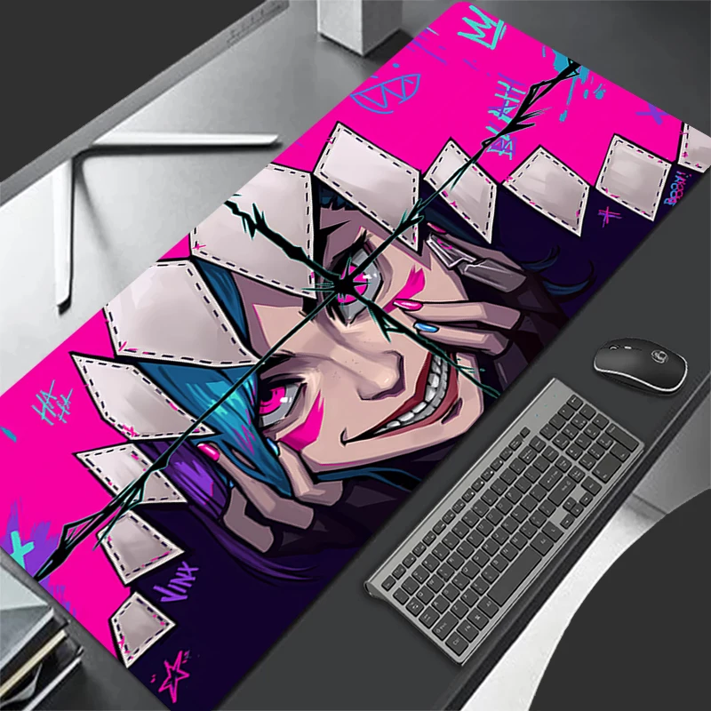 Jinx Mouse pad game player computer accessories table pad laptop keyboard pad PC carpet Anime Game League of Legends Mousepad XL 5