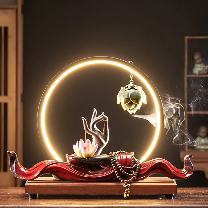 Backflow Waterfall Incense Burner Zen Agarwood Luxury Incense Holders