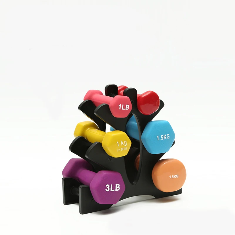 New Triangle Small Leaves Big Leaves Weightlifting Dumbbell Bracket Home Fitness Dumbbell Bracket Gym Equipment Accessories
