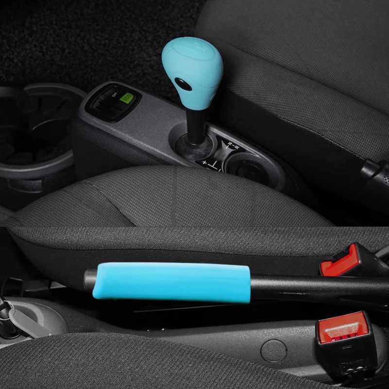 1Pcs Car Silicone Color Gear Protection Case Handbrake Cover For Mercedes Smart 451 Fortwo Car Accessories Interior Modification