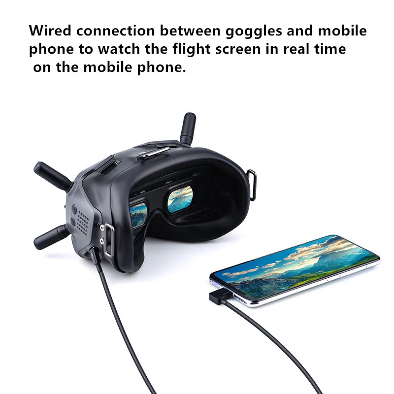 비행 고글 휴대폰 어댑터, 데이터 케이블, 이미지 전송 연결 라인, DJI AVATA 고글 2 V2 드론 액세서리