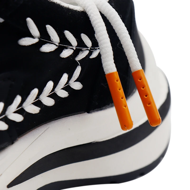 Coolstring Accessories 100Pcs Wholesale 23*4MM Orange/Yellow Skin Feeling Painted Shoelace Metal Aglets Decorations Drop-Shippin