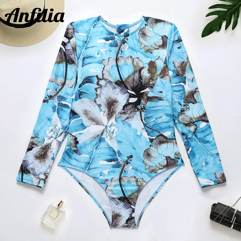 Modest Swimwear For Women Rashguard For Women- Long Sleeve Rash - Main Image