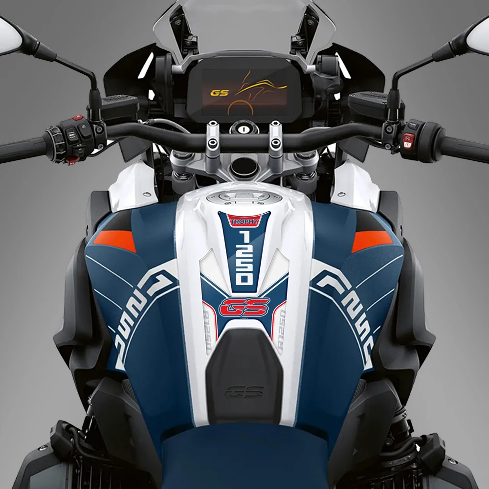 

Motorcycle Fuel Tank Protector Pad 3D Resin Sticker For BMW R1250GS Trophy 2018-2023