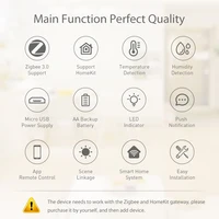 Tuya Zigbee Temperature Humidity Sensor Thermometer Hygrometer APP Remote Alarm Works with Homekit Alexa Google Assistant Alice - Image 6
