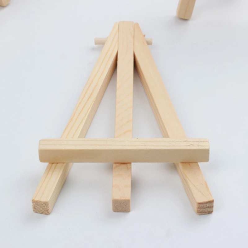 Lot De 10 Chevalets De Table En Bois - 8 X 15 Cm - Pour Peinture, Photo, Tableau - Présentoir Événement
